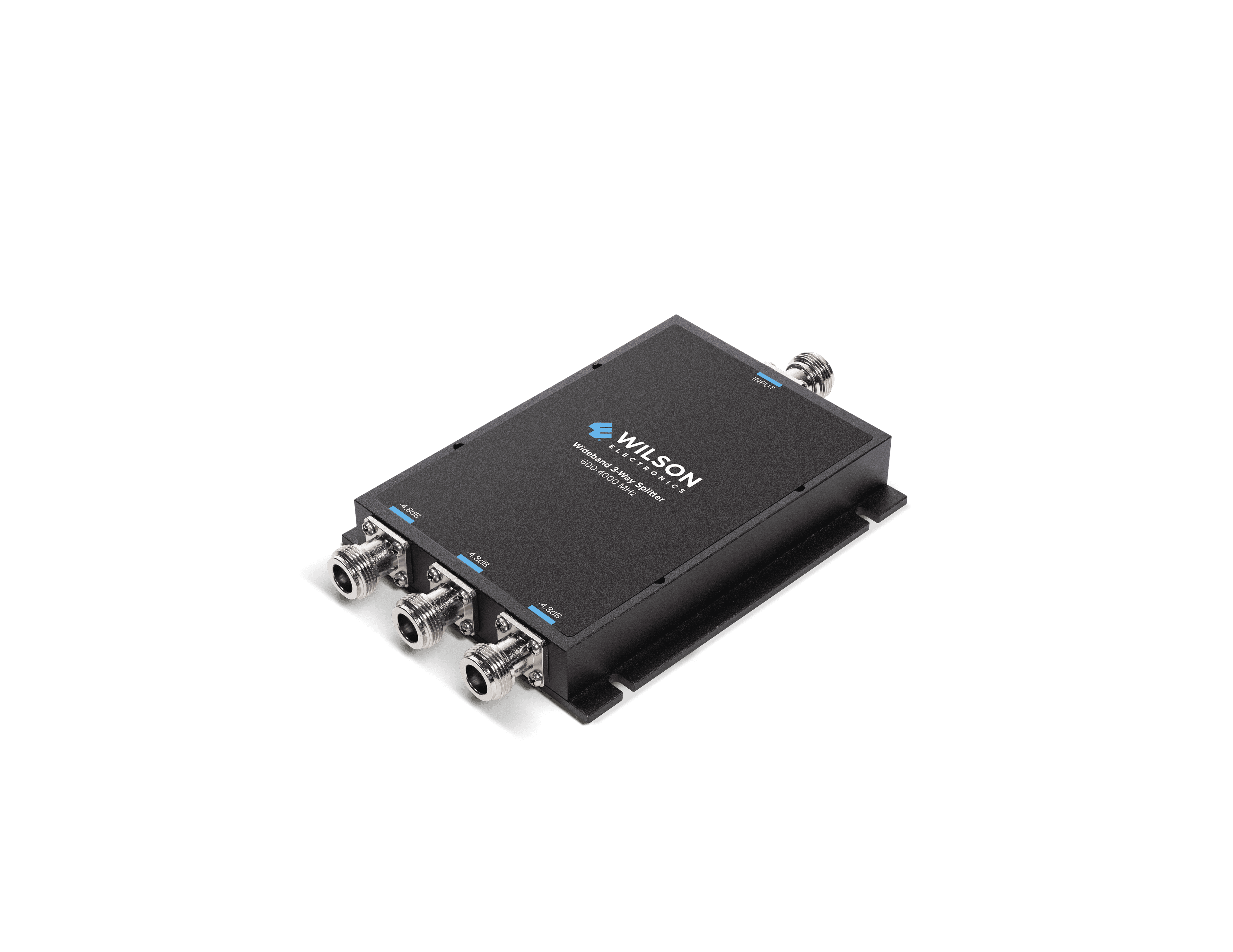 -4.8 dB 3-Way Splitter 600-4000 MHz (50 Ohm) table top view