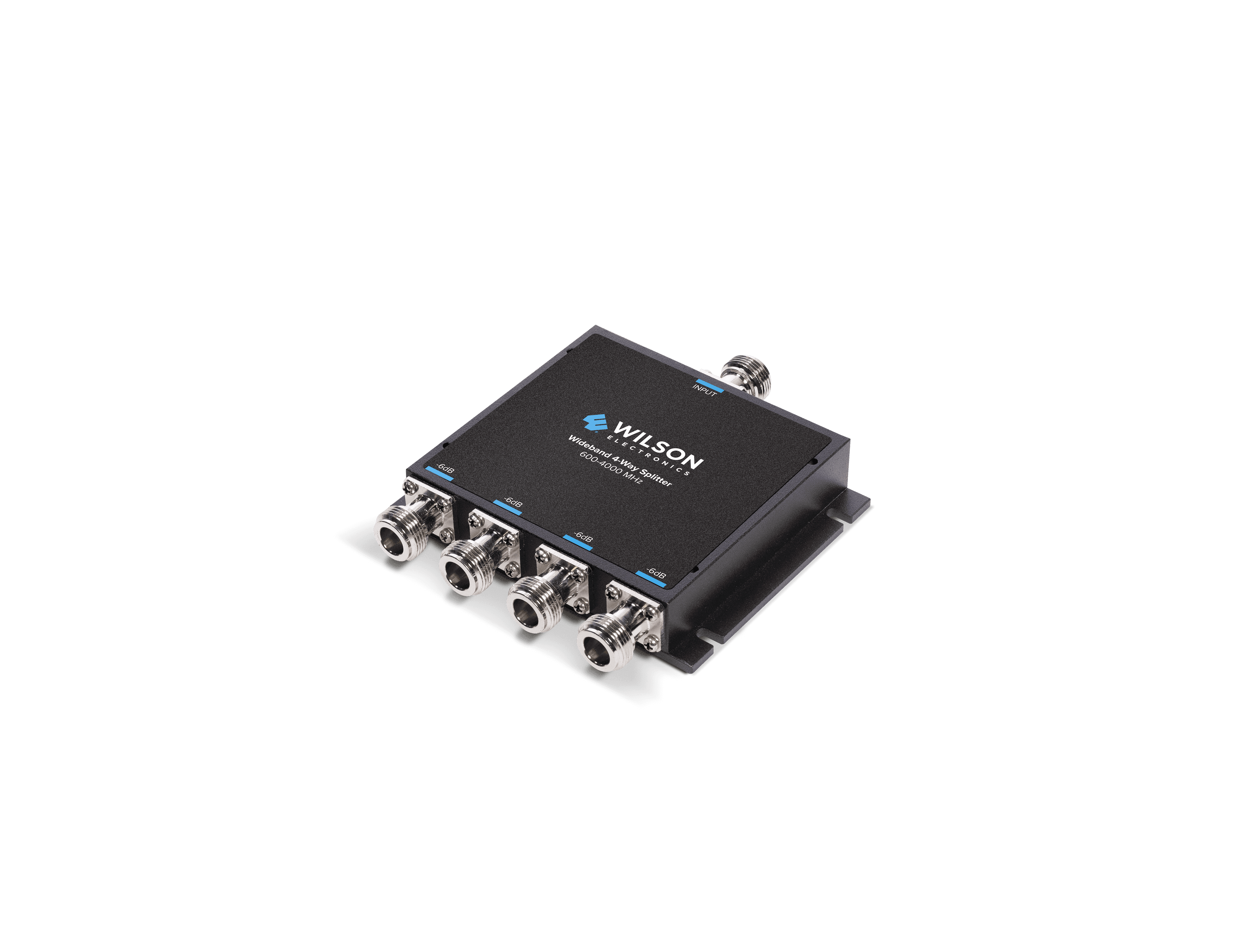 -6 dB 4-Way Splitter 600-4000 MHz (50 Ohm) table top view